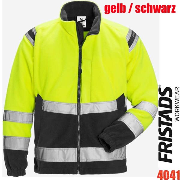 Fleecejacke, HIGH-VIS, Klasse 3, 4041, FRISTADS, gelb-schwarz