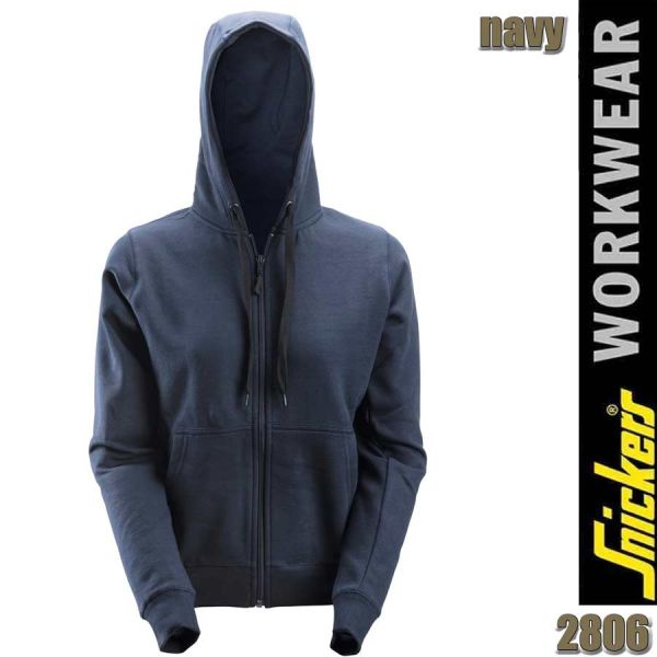 Damen Reißverschluss Hoodie, Snickers - 2806