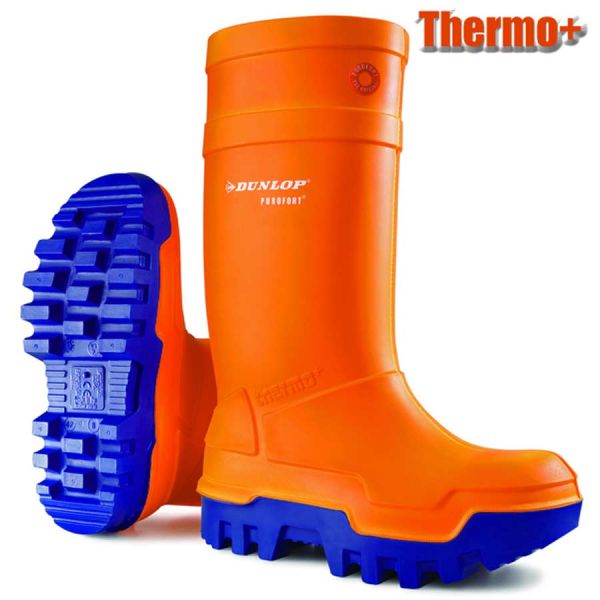 Dunlop Purofort Thermo+ orange-PU-Gummistiefel,