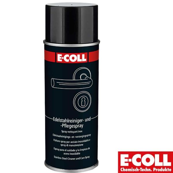 Edelstahlreiniger und Pflegespray, 400ml, E-Coll,