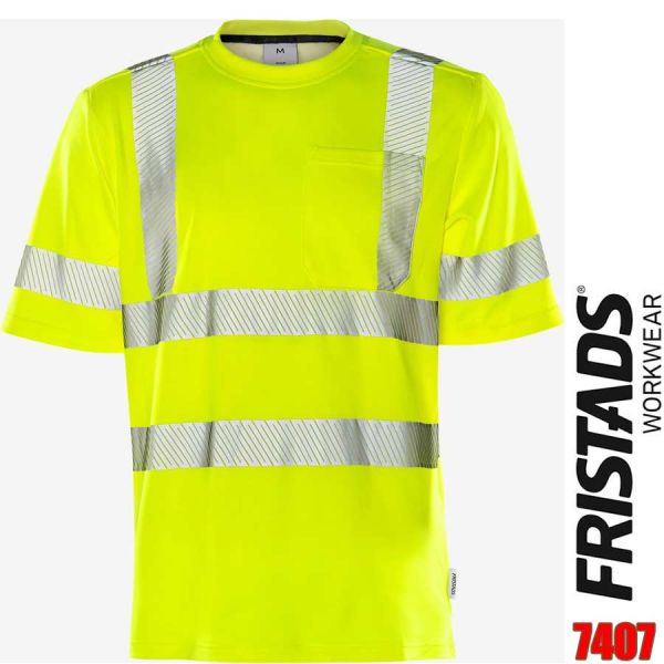 HIGH VIS T-SHIRT KL. 3 7407 THV, FRISTADS, 100973