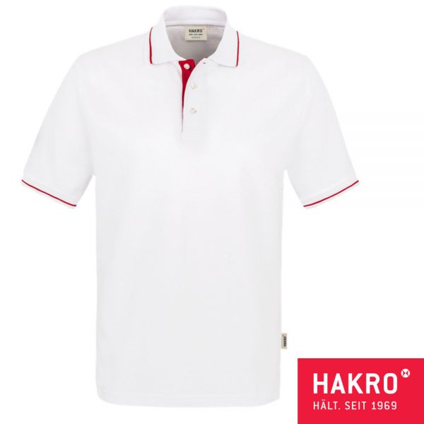 NO. 803 HAKRO POLOSHIRT CASUAL-001-weiss