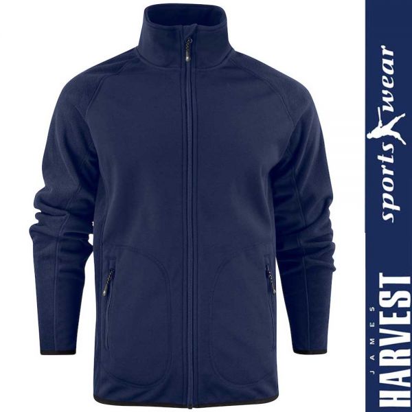 Fleece Jacke - wind & wasserabweisend - James Harvest - 2131502-navy