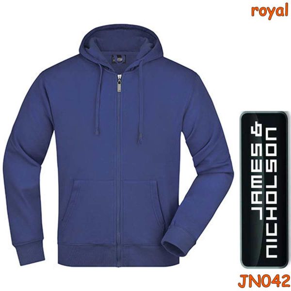 Herren Hooded Jacket, Kaputzenjacke, JN042, JAMES NICHOLSON, royalblau