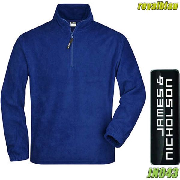 Half Zip Fleece-Pullover, James & Nicholson, JN043