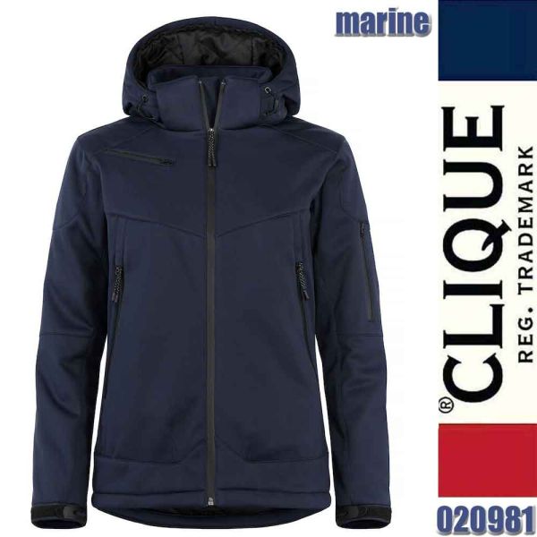 Grayland Ladies moderne wattierte Softshell Jacke, Clique - 020981, marine