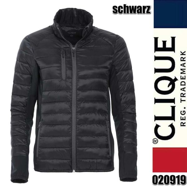 Lemont Ladies Hybrid Jacke mit Stehkragen, Clique - 020919, schwarz