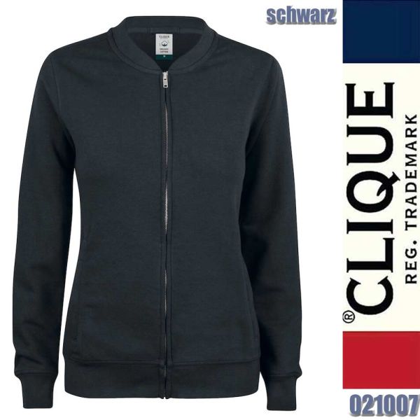 Premium OC Cardigan Ladies Sweat RV, Clique - 021007, schwarz