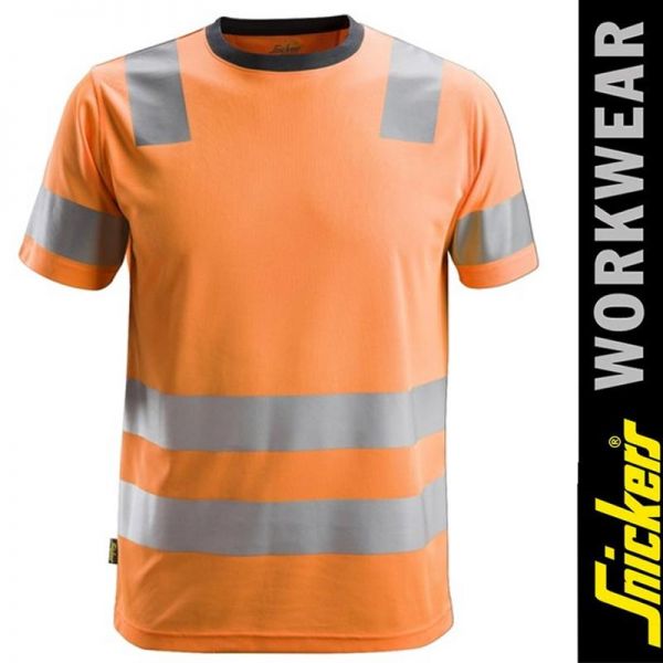 2530 - AllroundWork, High-Vis-T-Shirt Klasse 2-SNICKERS Workwear-orange