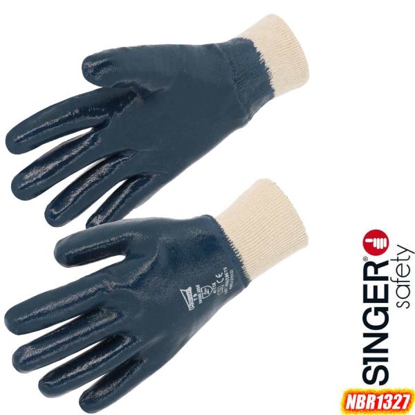 NITRIL/Baumwolle Vollbeschichtete Handschuhe, NBR1327, SINGER Safety