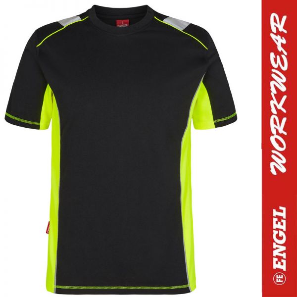 CARGO T-Shirt von ENGEL Workwear - 9870-258-yellow-black