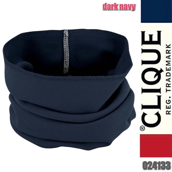 Moody Hals-Schlauch aus elastischem Fleece, Clique - 024133, dark navy