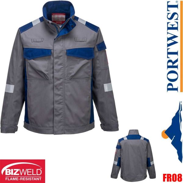 Bizflame, Ultra Schweisserjacke, zweifarbig, FR08