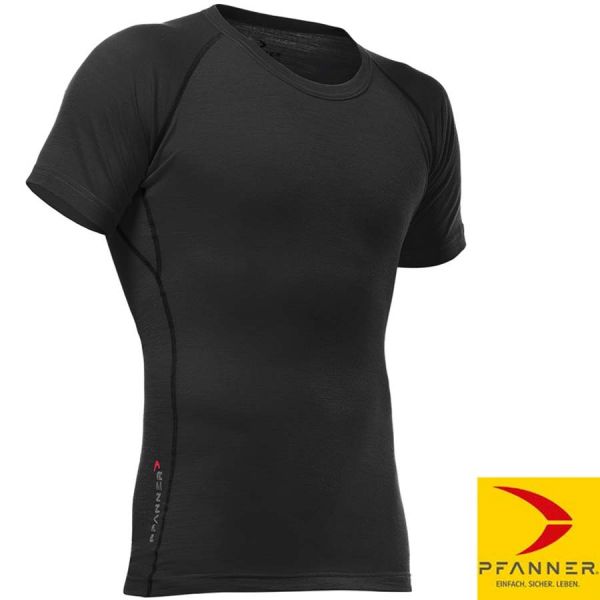 Merino Tencel Shirt, kurzarm - Pfanner - 101737-schwarz