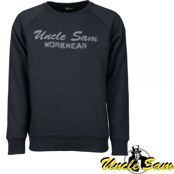 Sweatshirt, UNCLE SAM, schwarz