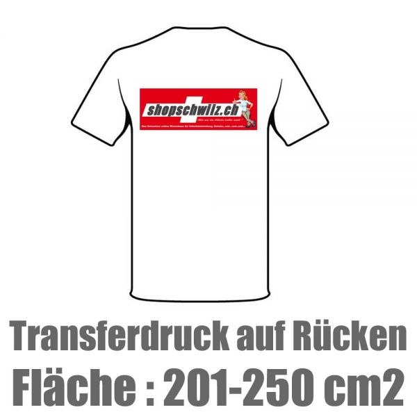 Transfer HD - Digitaldruck Fläche 201-250cm2 -