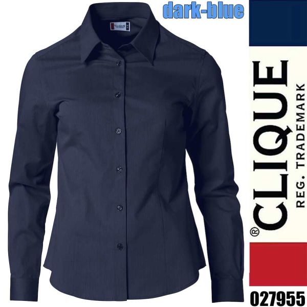 Clare Damen Langarm Bluse, Clique - 027955, dark blue