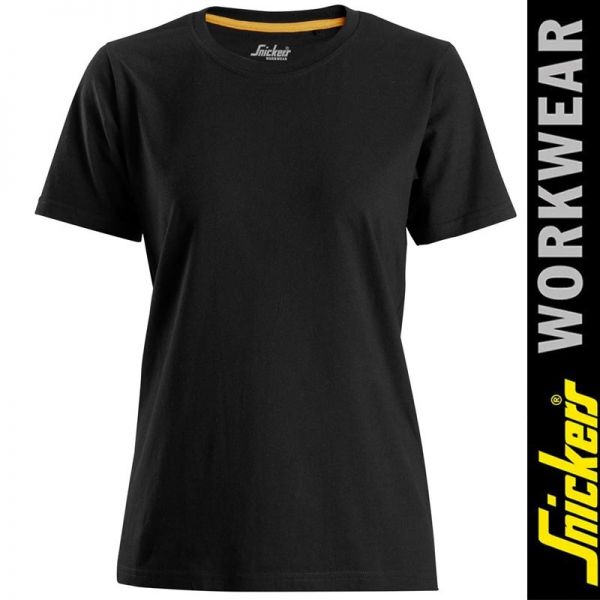 Damen T-Shirt aus Bio Baumwolle - schwarz - SNICKERS - 2517