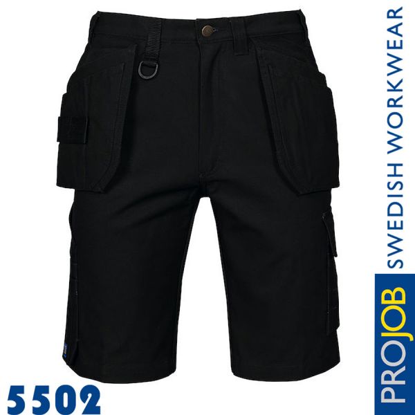 Shorts mit Hängetaschen, PRO JOB, 100% Baumwolle - 5502-schwarz