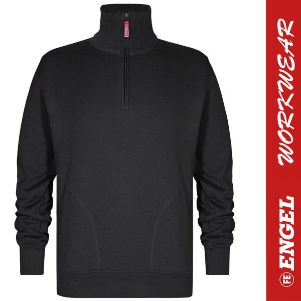 Sweatshirt mit hohem Kragen - ENGEL Workwear - 8014-anthrazit