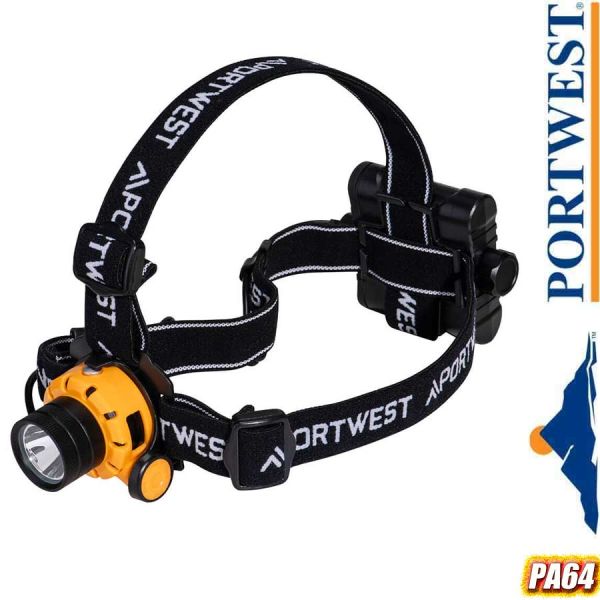 Stirnlampe, Kopflampe, Ultra Power, PA64, PORTWEST