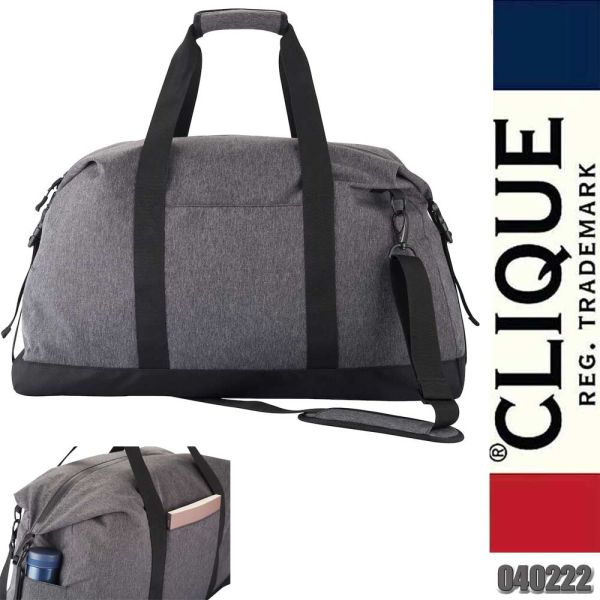 Weekend Duffle Tasche, Anthrazitmel, Clique - 040222