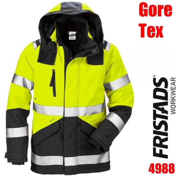 High Vis Gore Tex Jacke - Klasse 3 - 4988 GXB - FRISTADS - 120987-gelb-schwarz