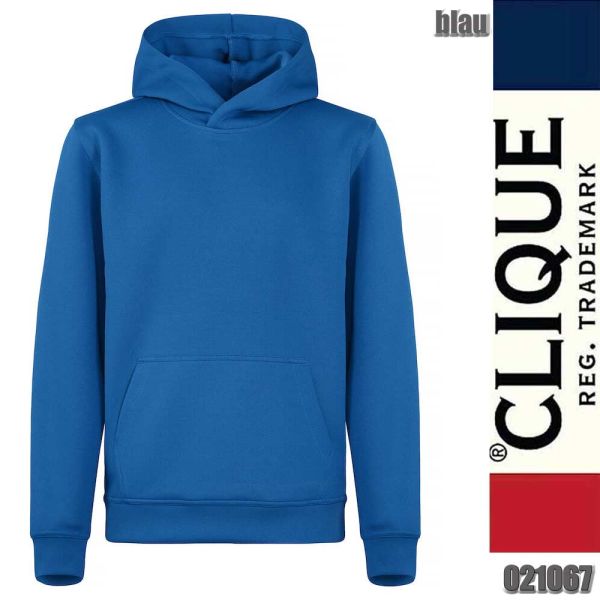 Basic Active Hoody Junior, Clique - 021067, blau