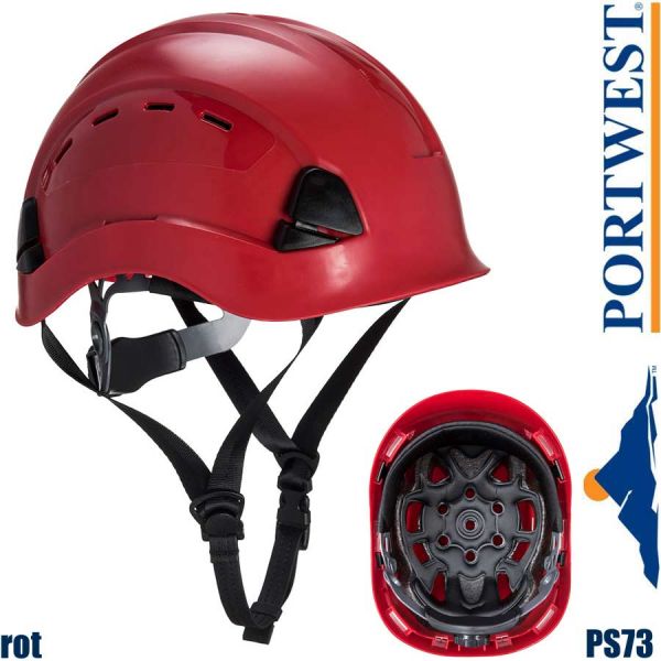 Bergsteiger Helm, Endurance, PS73, Portwest,rot
