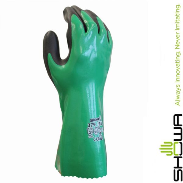Showa Nitrile Foam Grip (379) optimierter Chemikalienschutz mit hoher Griffsicherheit
