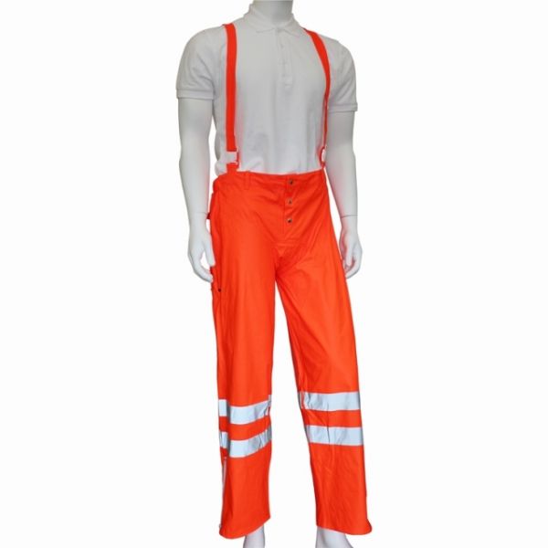 Regenhosen - PU - Hi-Vis - Leuchtorange - 18216