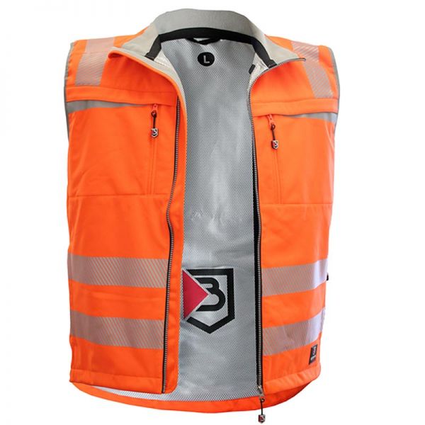 Bormio Gurten Softshellgilet / Weste - leuchtorange-80428