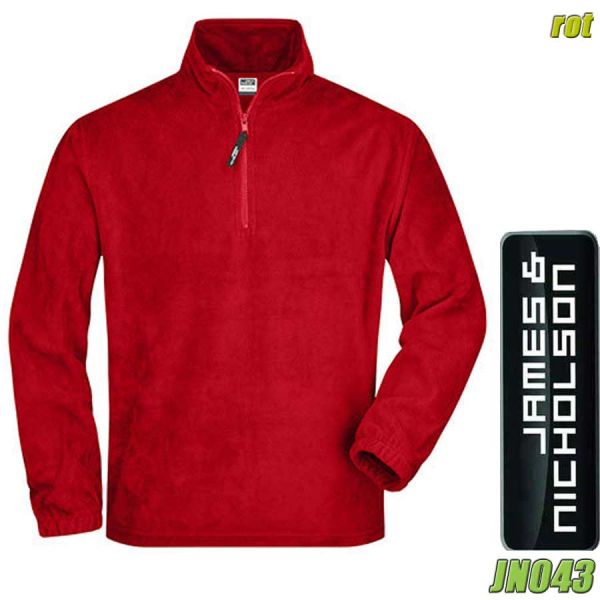 Half Zip Fleece-Pullover, James & Nicholson, JN043