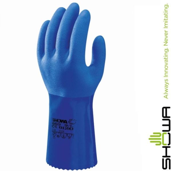 Showa-Handschuh, 660/36 sehr komfortabler, starker und weicher PVC-Handschuh-12690