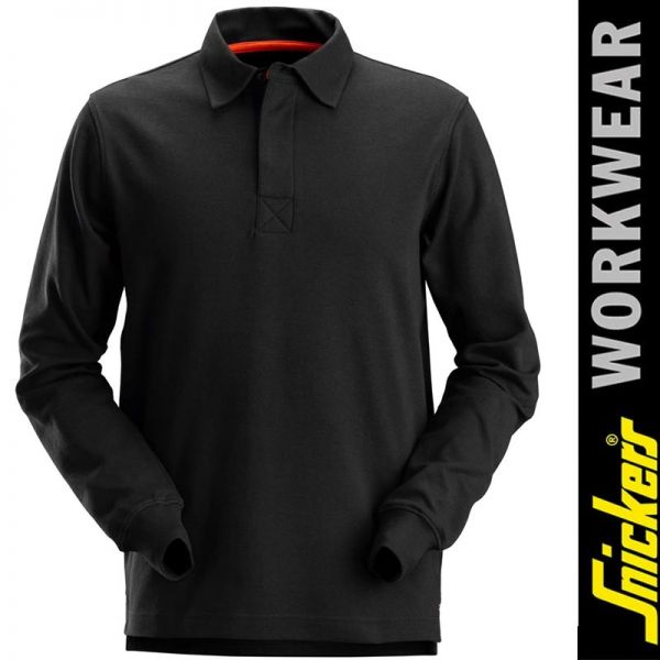 Rugby Shirt - SNICKERS Workwear - 2612 - schwarz