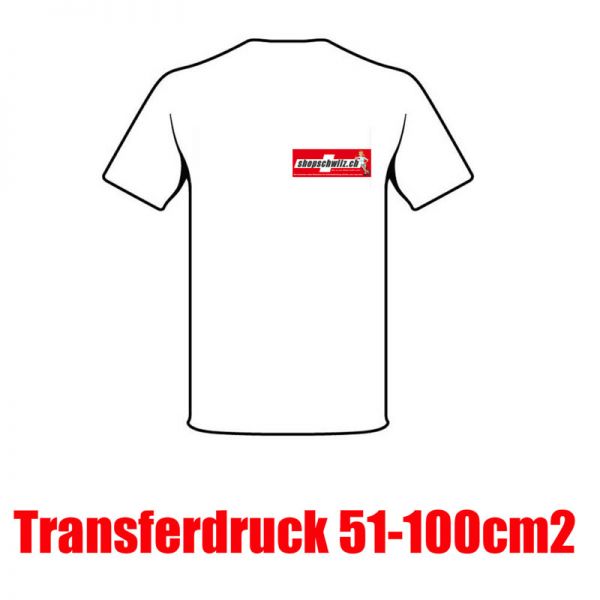 Transferdruck Fläche 51-100cm2 - 51-100-1