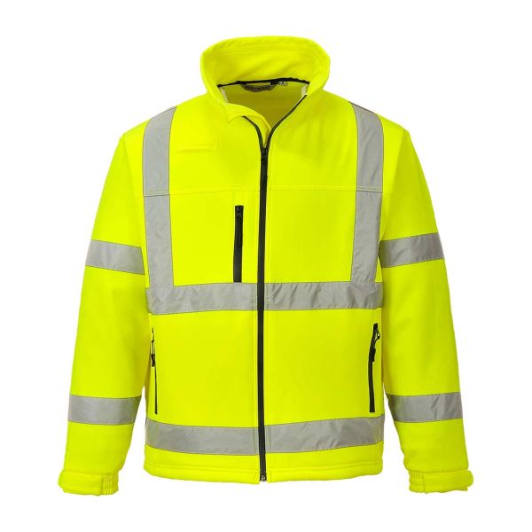 S424 - Hi-Vis Klassische Softshelljacke- 3lagig, PORTWEST