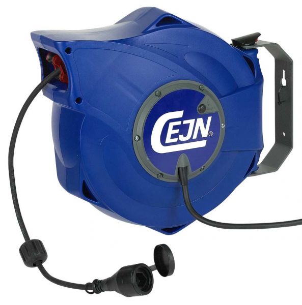 Elektrokabelaufroller 17 m - Gummikabel CH-Stecker 