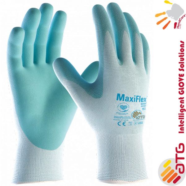 ATG MaxiFlex Active, Schutzhandschuh, blau, 34-824