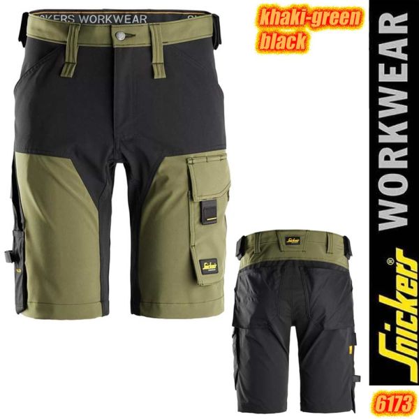 AllroundWork, 4-Wege Stretch Shorts, 6173, SNICKERS Workwear