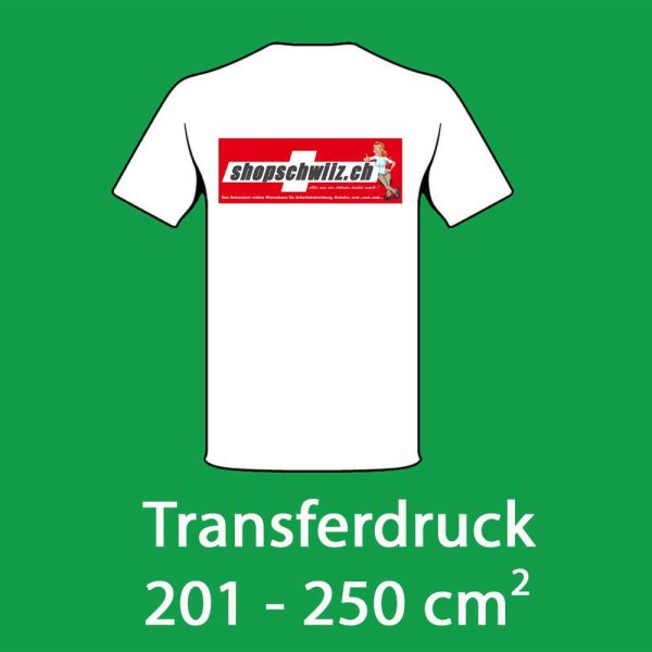 Transfer HD - Digitaldruck Fläche 201-250cm2 