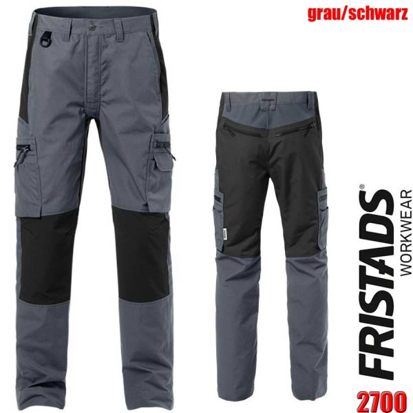 Service Stretch Hose, 2700, FRISTADS Workwear, 126515, grau,schwarz