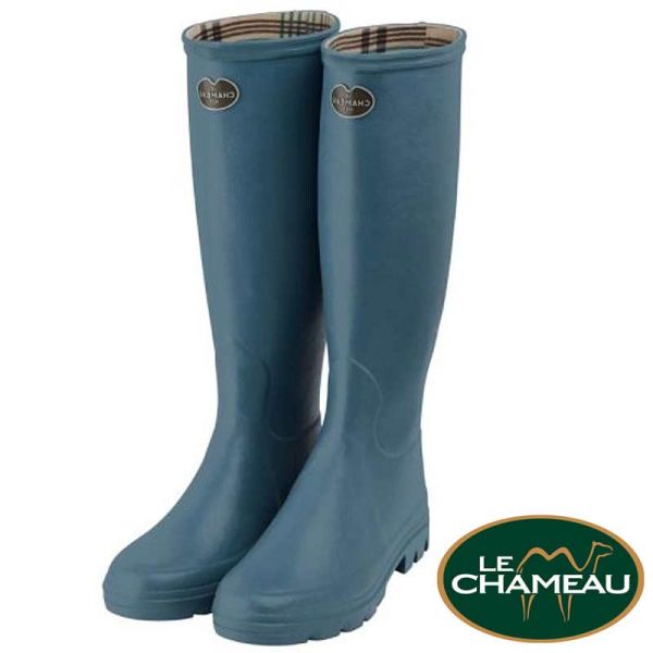 Le Chameau, Gummistiefel, Iris, bleu Clair, 2900-0102