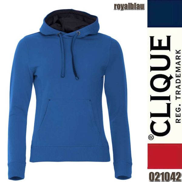 Classic Hoody Ladies, Clique - 021042, royalblau