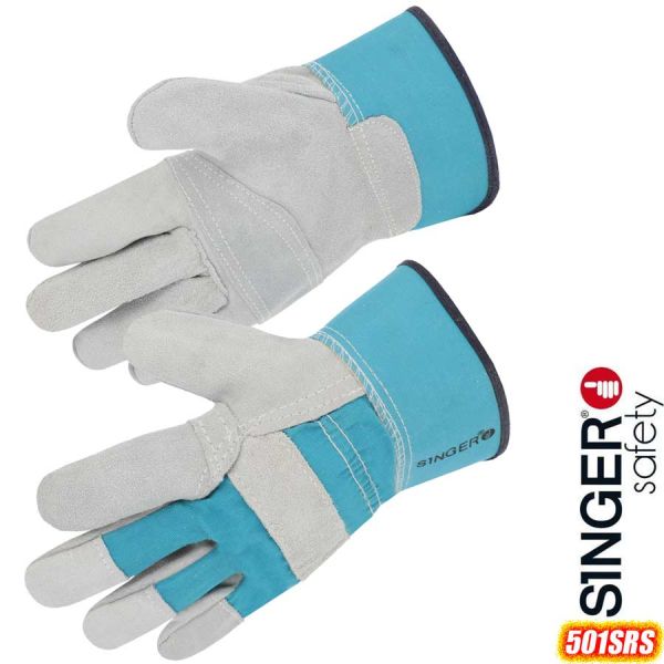 Rindsspaltleder Handschuh mit verstärkter Innenhand, 501SRS, SINGER Safety