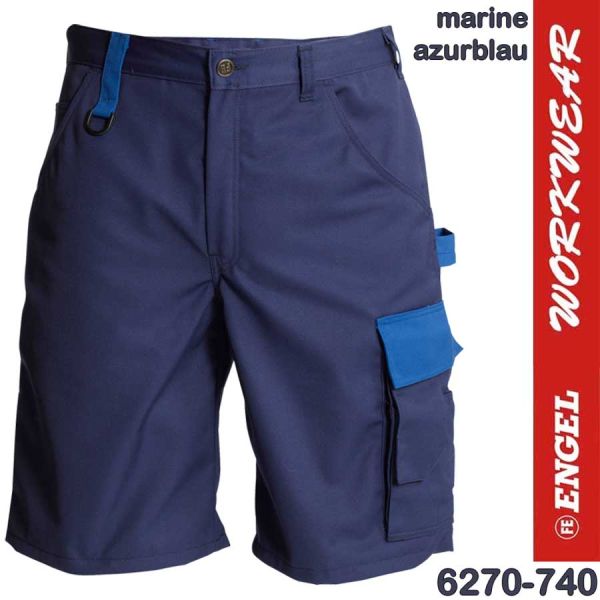 Light Shorts, ENGEL Workwear, 6270-740marine-azurblau
