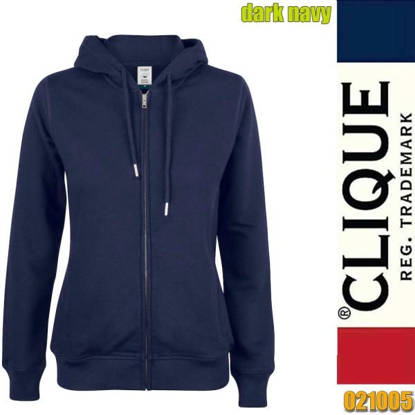 Premium OC Hoody Full Zip Ladies, Cique - 021005, dark navy