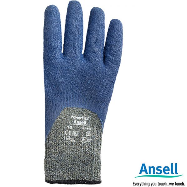 Schnittschutzhandschuhe ANSELL blau POWERFLEX (80-658)