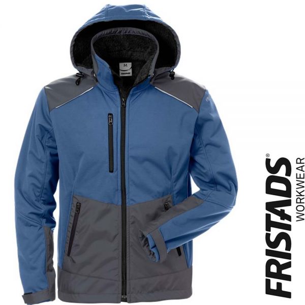 Softshell Winterjacke 4060 CFJ -FRISTADS Workwear- 127188-blau-grau