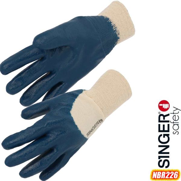 NITRIL/Baumwolle Handschuhe, NBR226, SINGER Safety